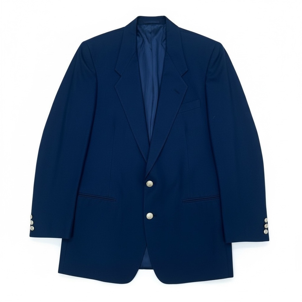 🧥 Givenchy Paris Black‎ Wool Blazer Tailored Classic Designer Jacket Size 42L